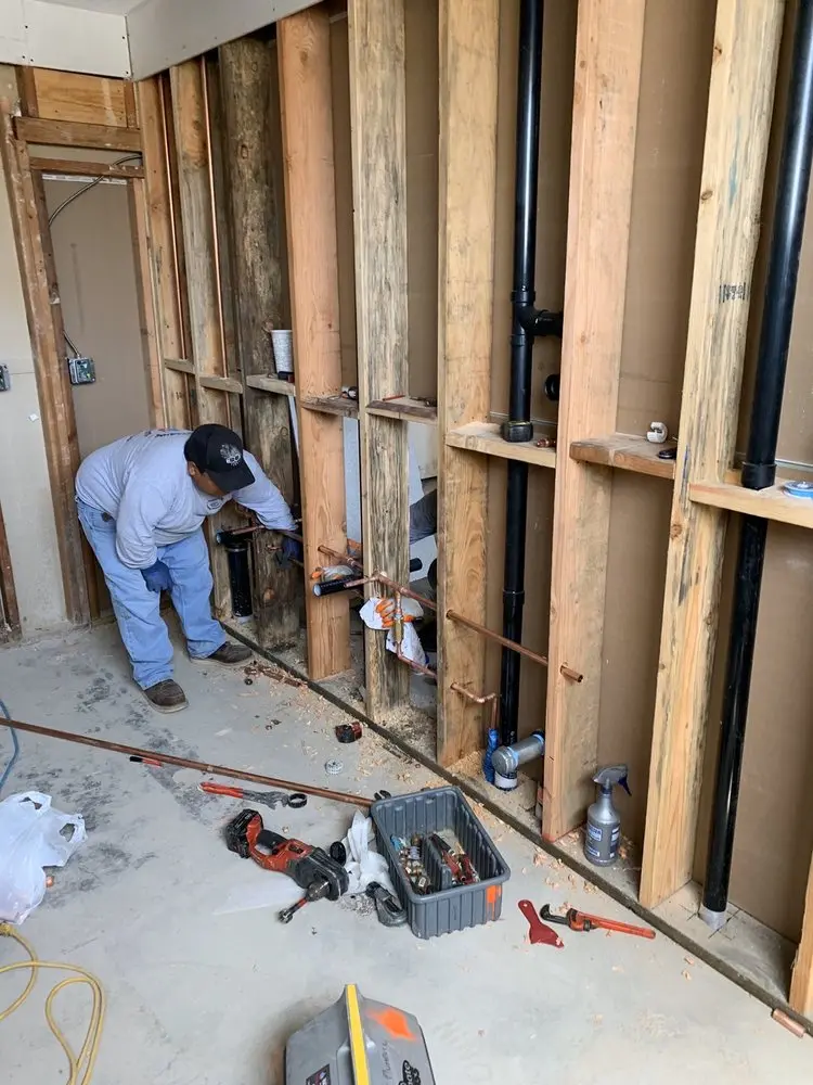 Commercial rough-in plumbing for Water Heater Replacement in Central City
